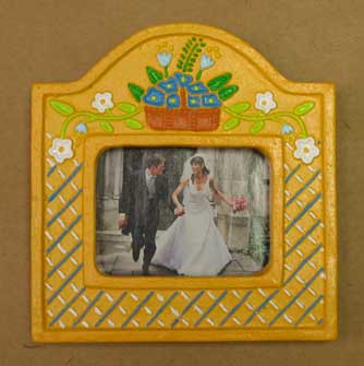 Mexican Ceramic Hand Painted Picture Frames